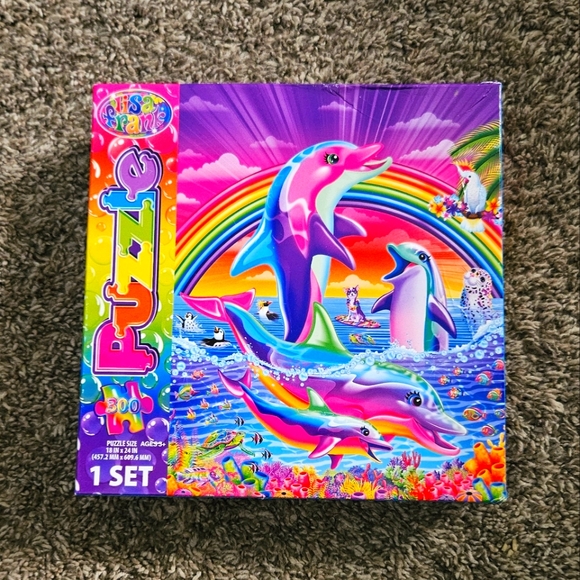 LISA FRANK Dancing Dolphins Puzzle - Picture 1 of 2